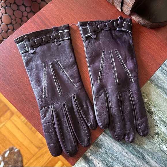 NWT PORTOLANO Italian LambskinLeather Cashmere lined Gloves s 8.Italy.Retail$150 - Picture 8 of 14